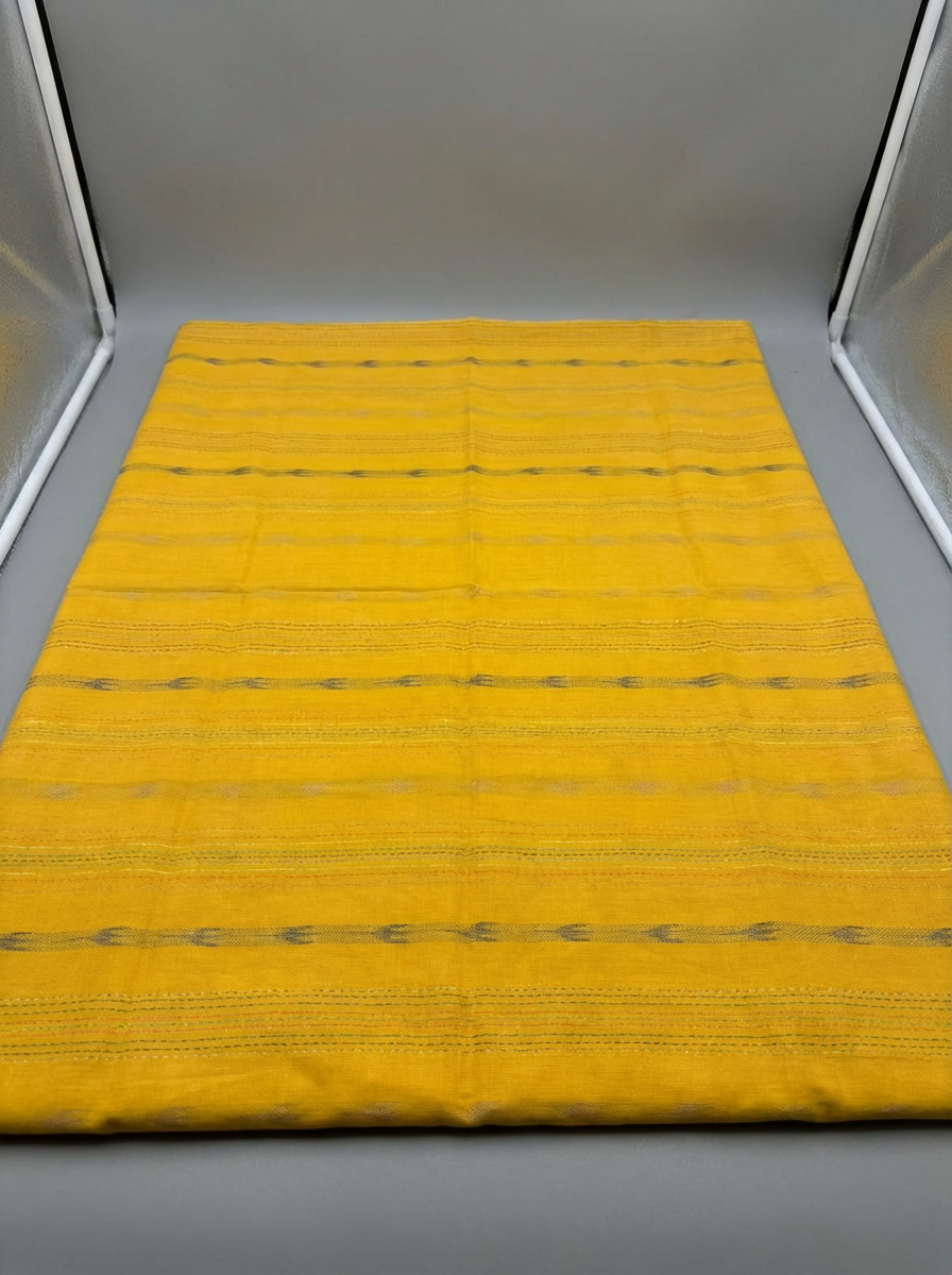 Sunlit Mustard Stripe Cotton Fabric