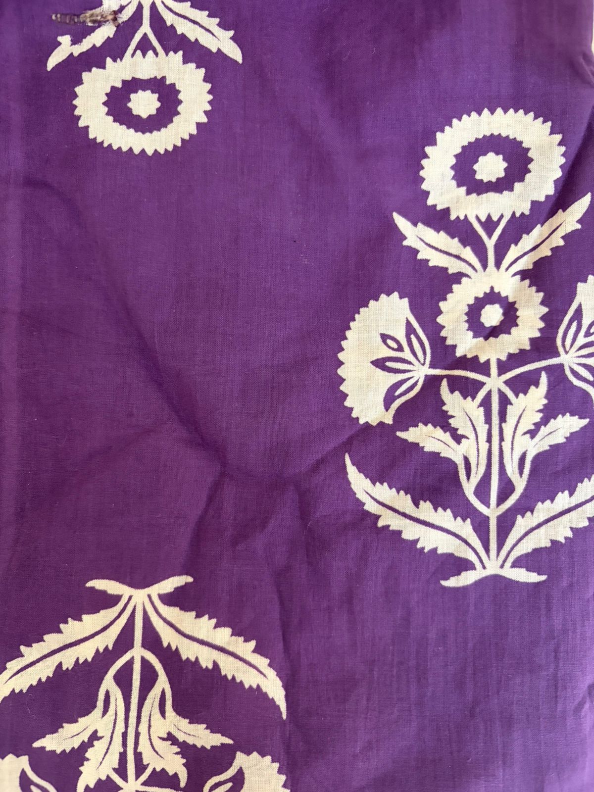 Neelkamal Purple Handblock Fabric