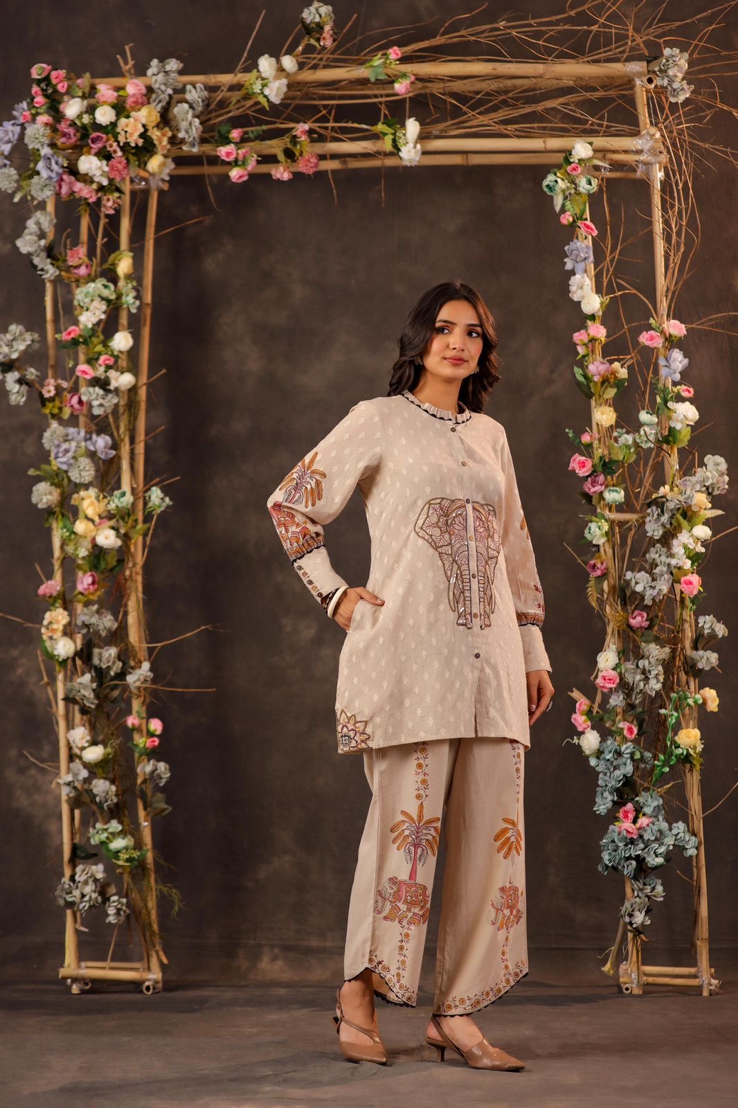 Desert Ivory Elephant Co-ord Set