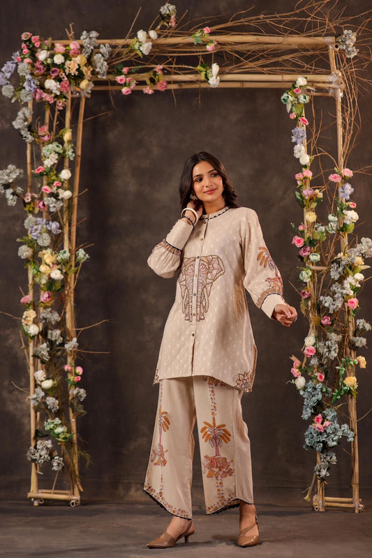 Desert Ivory Elephant Co-ord Set