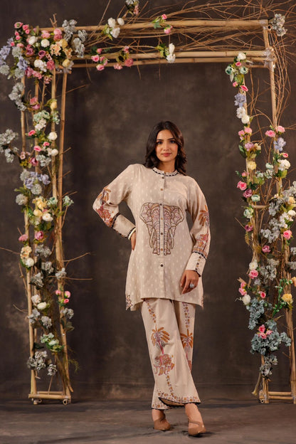 Desert Ivory Elephant Co-ord Set