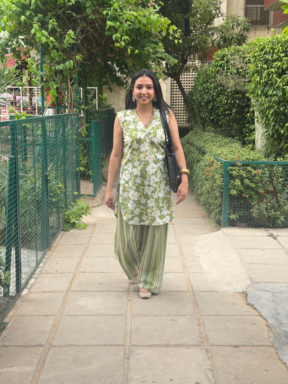 Olive Bloom Farshi Suit 🌼