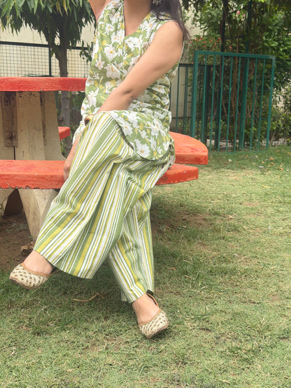 Olive Bloom Farshi Suit 🌼