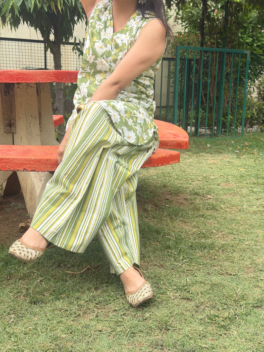 Olive Bloom Farshi Suit 🌼