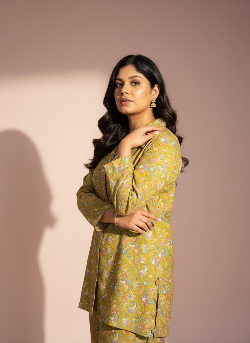 Sunehri Noor Pashmina Co-ord Set