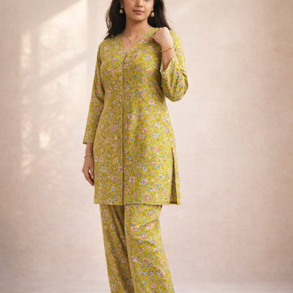 Sunehri Noor Pashmina Co-ord Set