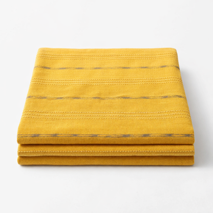Sunlit Mustard Stripe Cotton Fabric