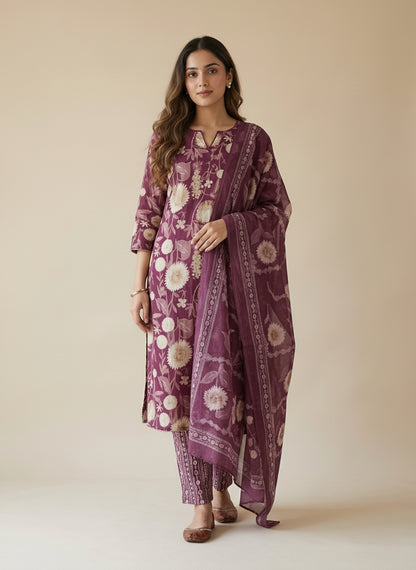 Shaam-e-Meher Cotton Suit Set