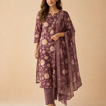 Shaam-e-Meher Cotton Suit Set