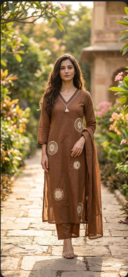 Mocha Muse Kurta Set ☕✨