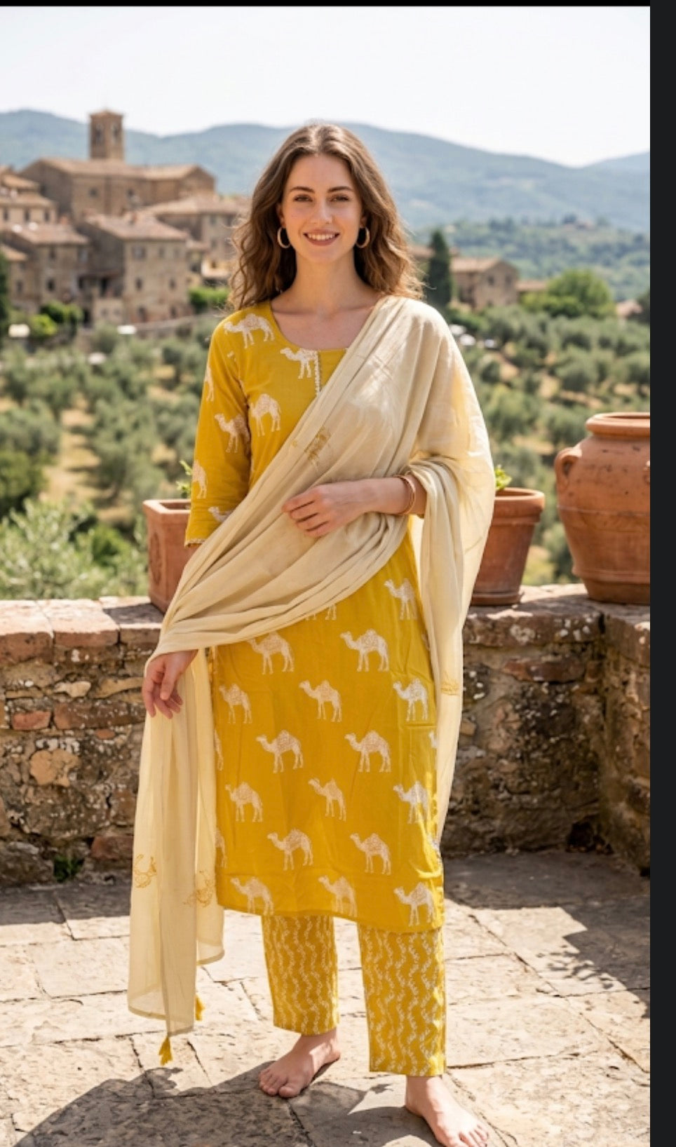 Desert Dune Charm Kurta Set 🐪✨