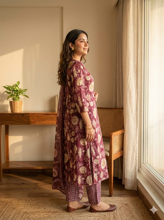 Shaam-e-Meher Cotton Suit Set