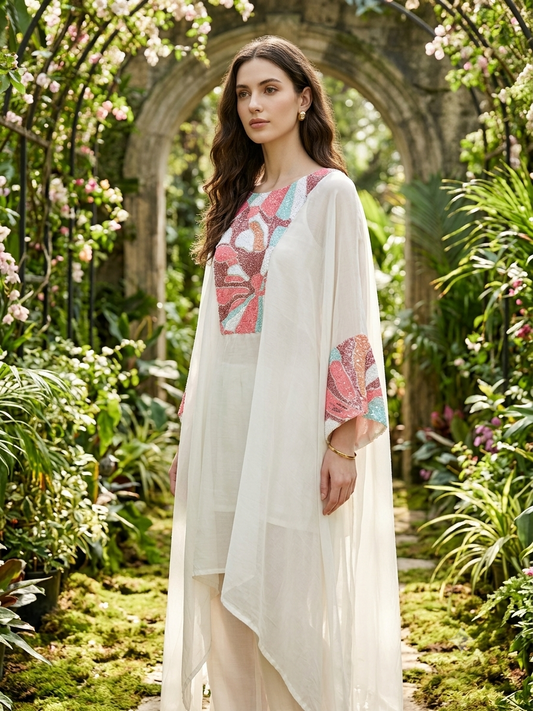 Starlight Abstract Kaftan Set