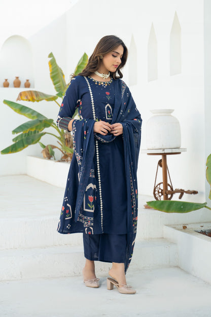 Noor Navy Suit Set 💙