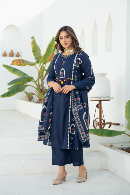 Noor Navy Suit Set 💙