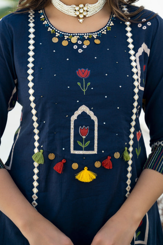 Noor Navy Suit Set 💙