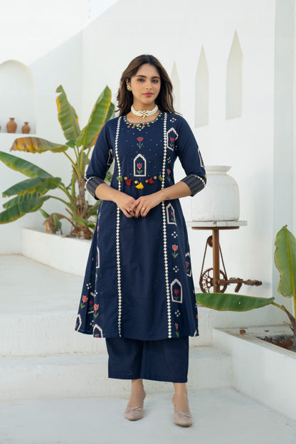 Noor Navy Suit Set 💙