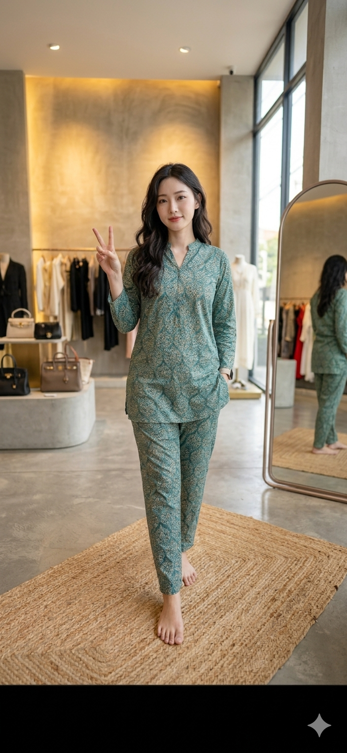 Mehreen Teal Cord Set 💚