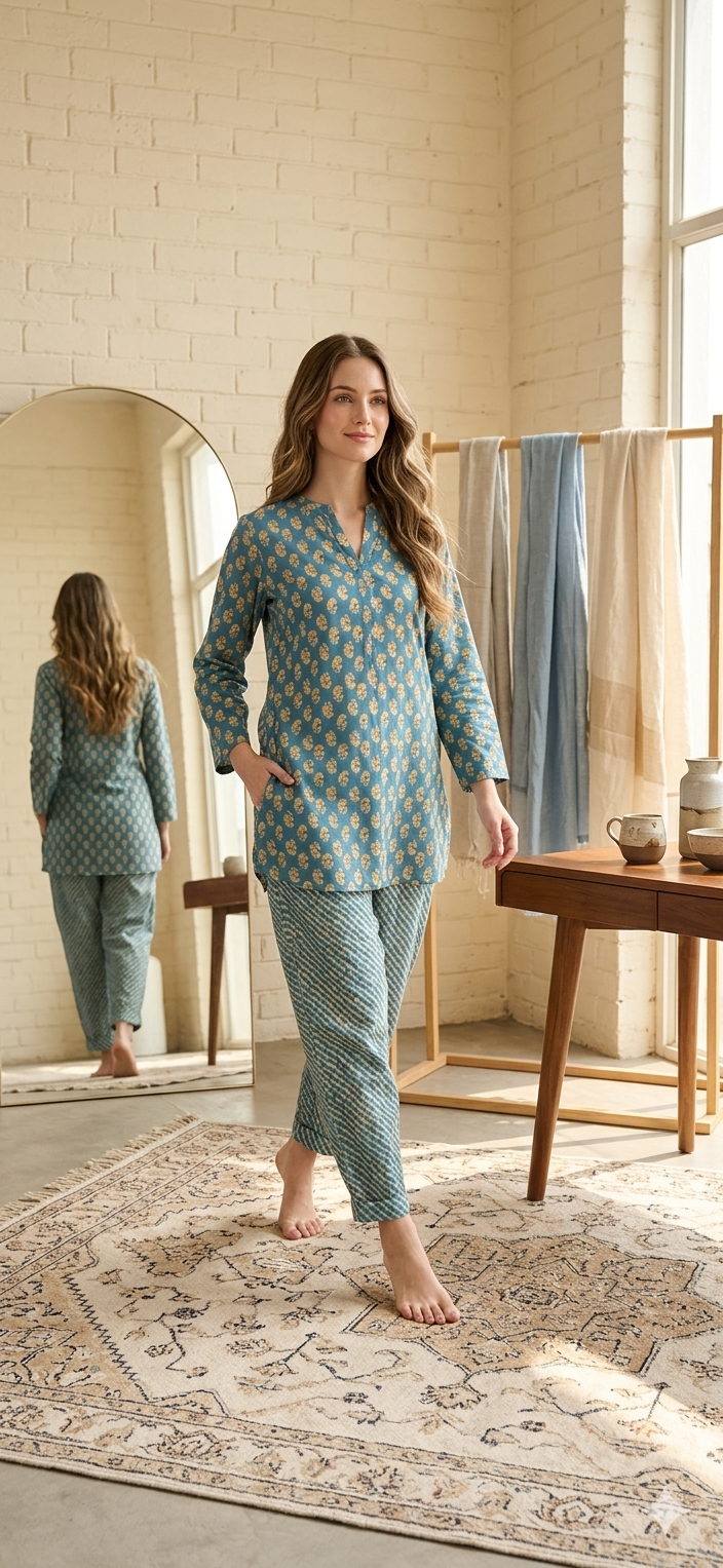 Azure Bloom Co-ord Set