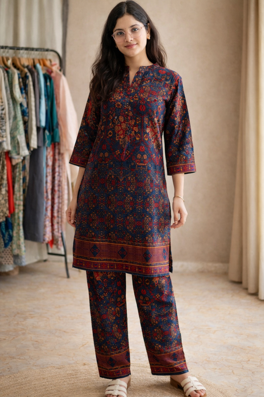 🔥 Indigo Ember Coord Set