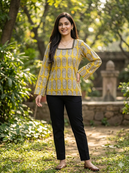 Golden Hour Flare Top ✨