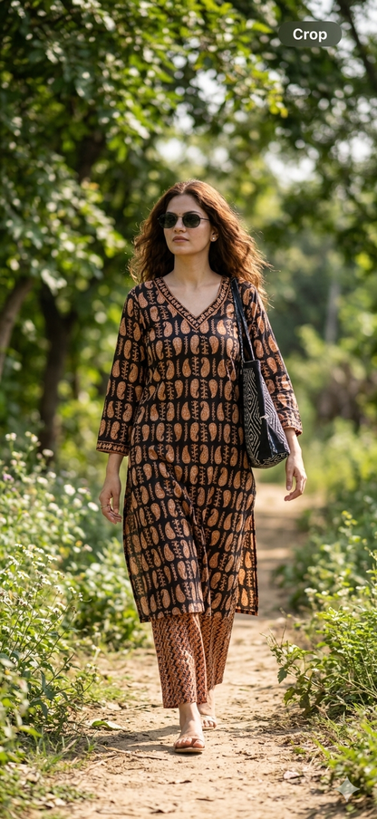 Kaya Block-Print Set
