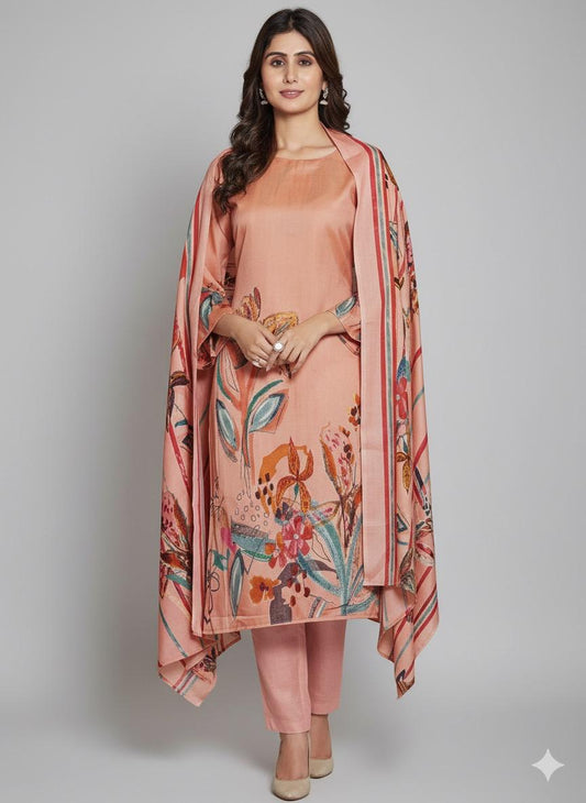 Blush Meadow Kashmiri Winter Suit