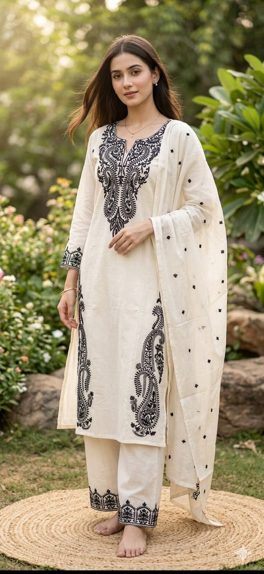 Noir Ivory Grace Suit Set