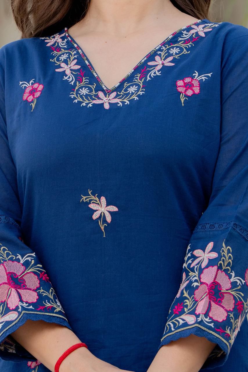 Midnight Blossom Suit Set