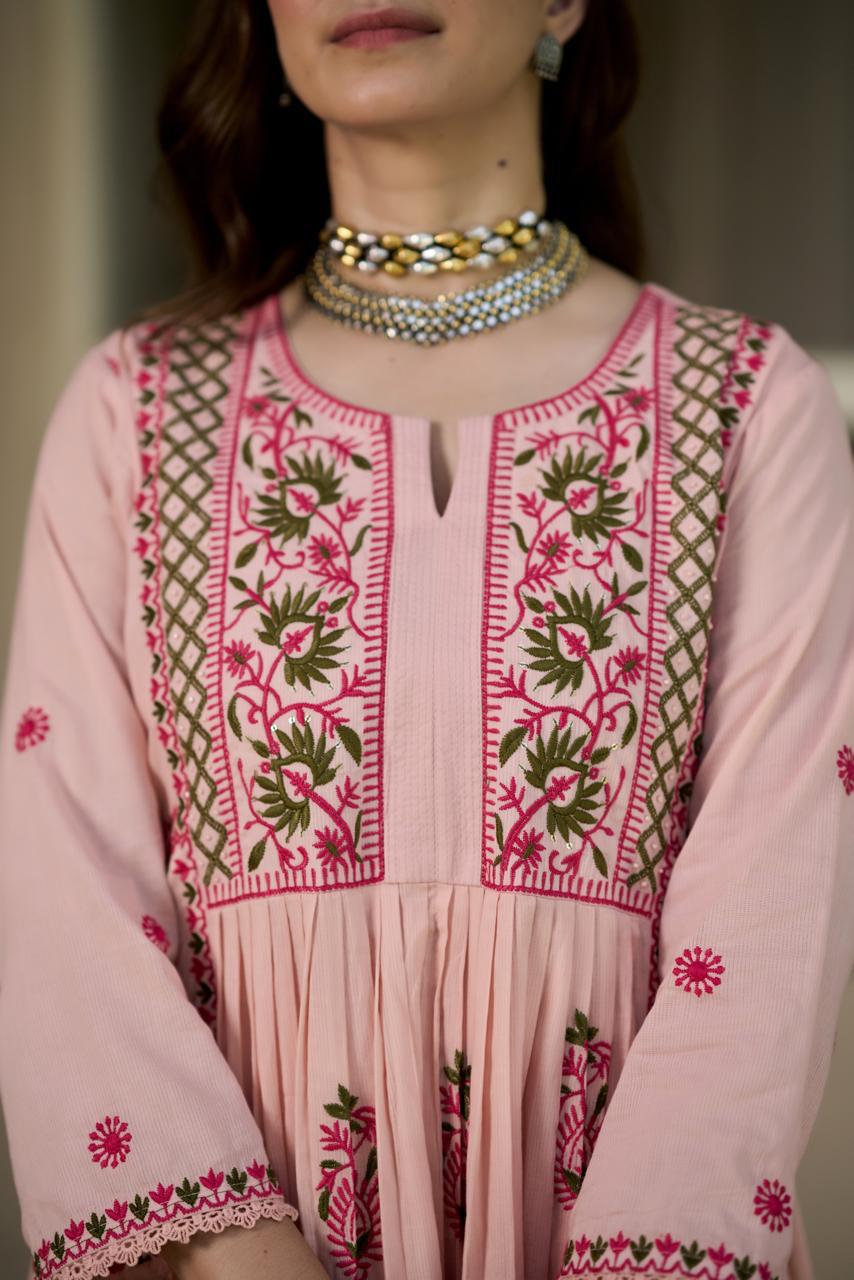 Gulbahaar Blush Suit Set