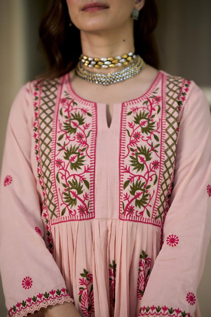 Gulbahaar Blush Suit Set