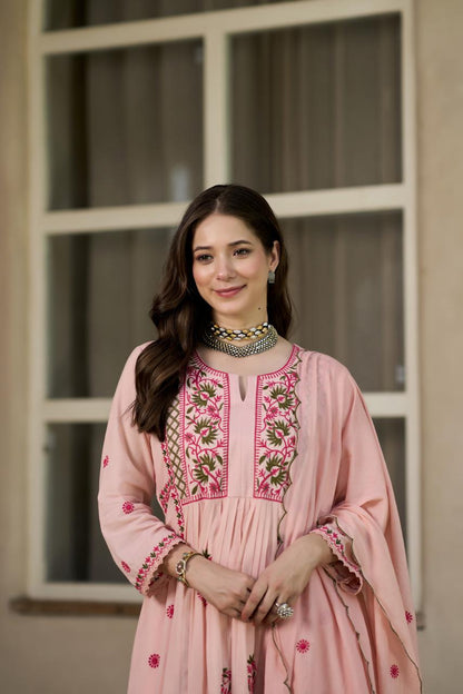 Gulbahaar Blush Suit Set