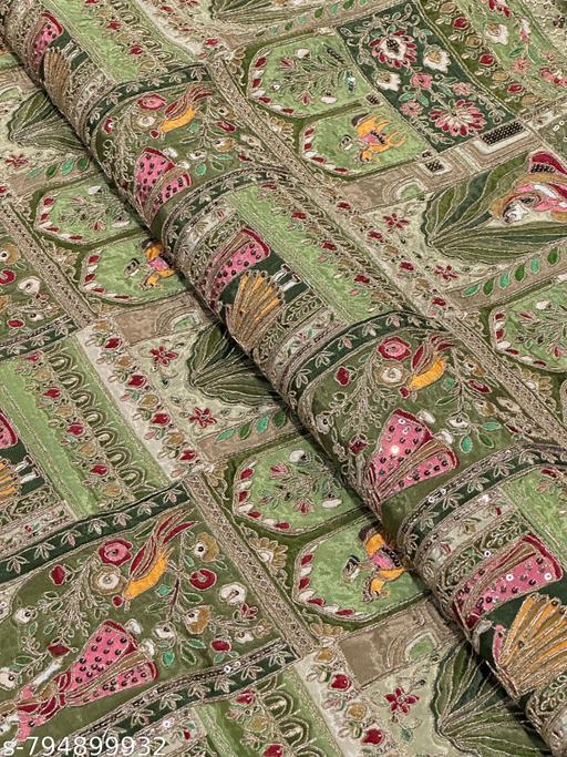Royal Crimson Heritage Cotton Fabric
