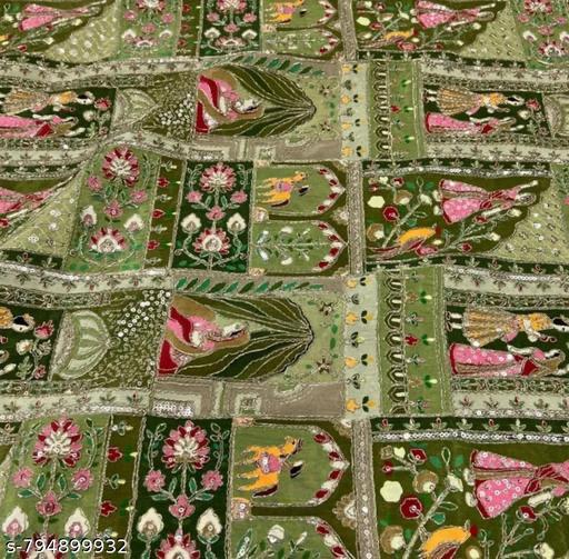 Royal Crimson Heritage Cotton Fabric