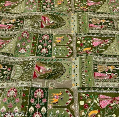 Royal Crimson Heritage Cotton Fabric