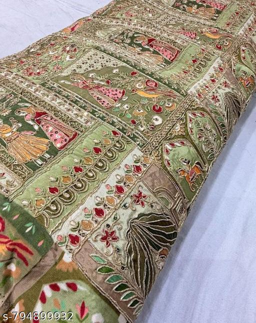 Royal Crimson Heritage Cotton Fabric