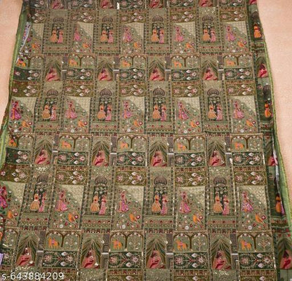 Royal Crimson Heritage Cotton Fabric
