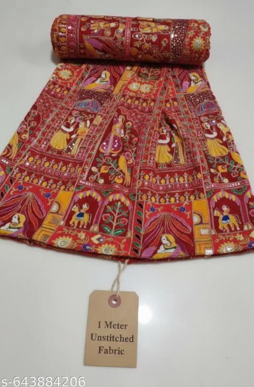 Royal Crimson Heritage Cotton Fabric