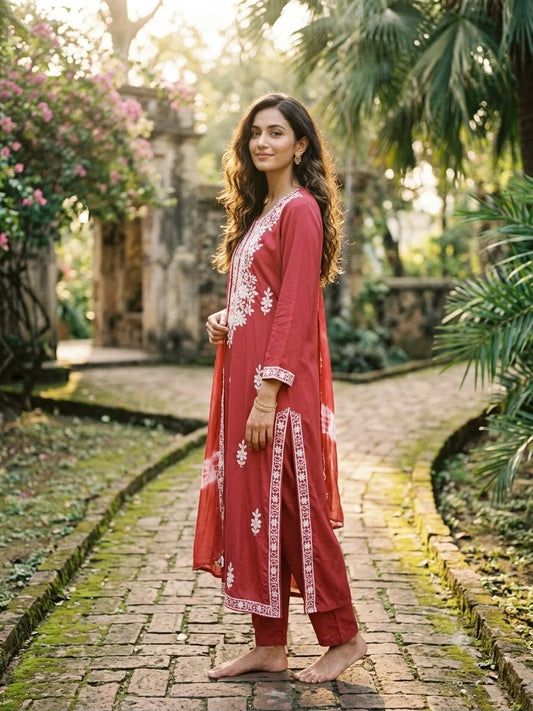 Gulnaar Bloom Embroidered Kurta