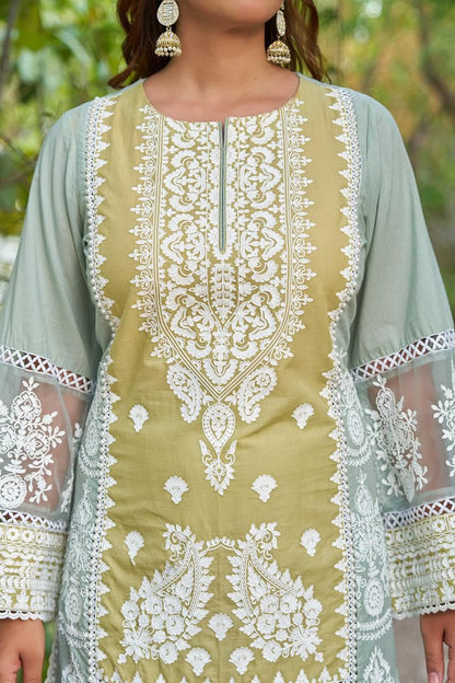 Pista Noor Farshi Salwar Set