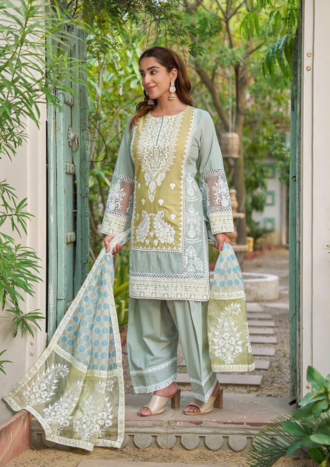 Pista Noor Farshi Salwar Set