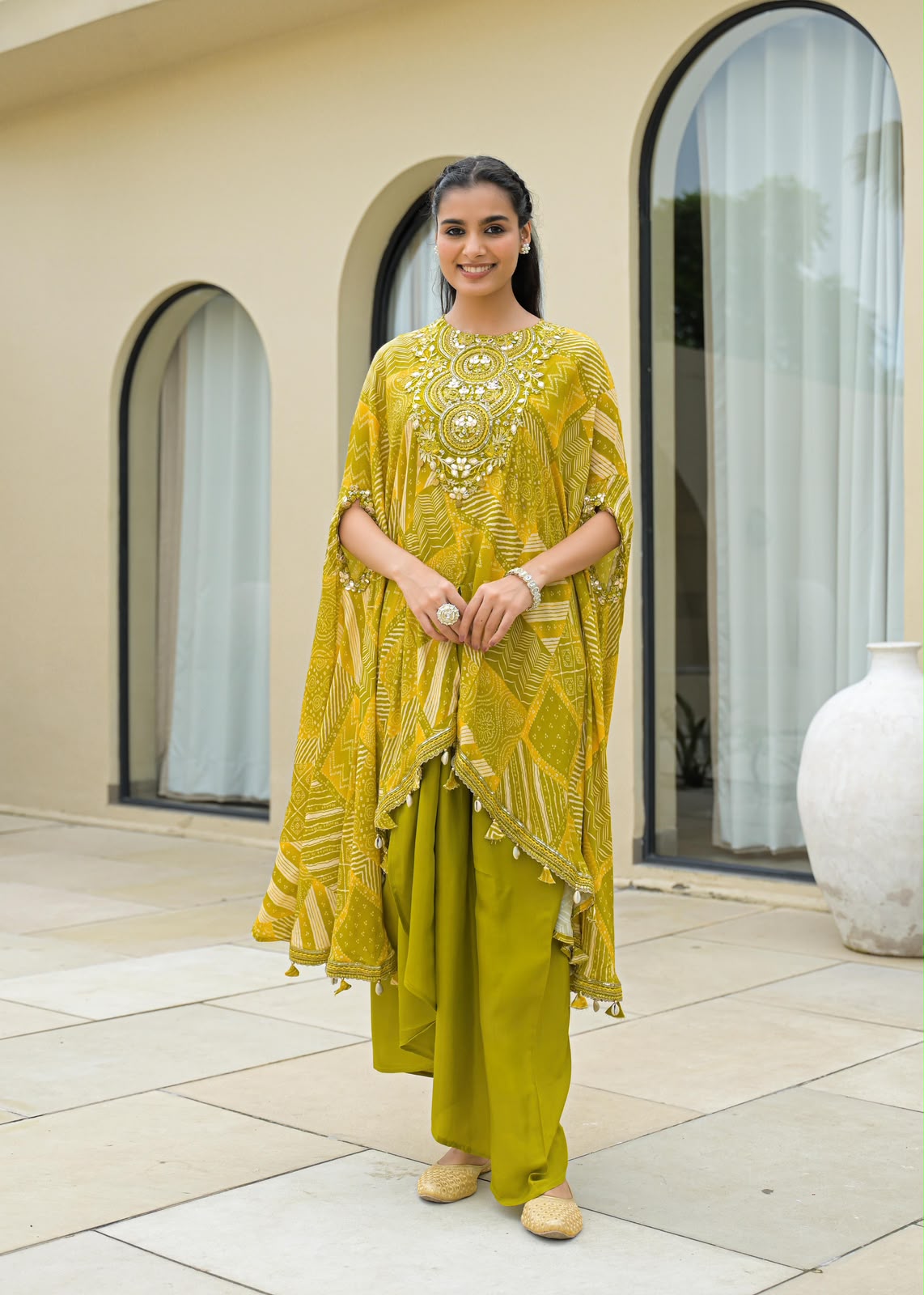 Haldi Noor Kaftan Set