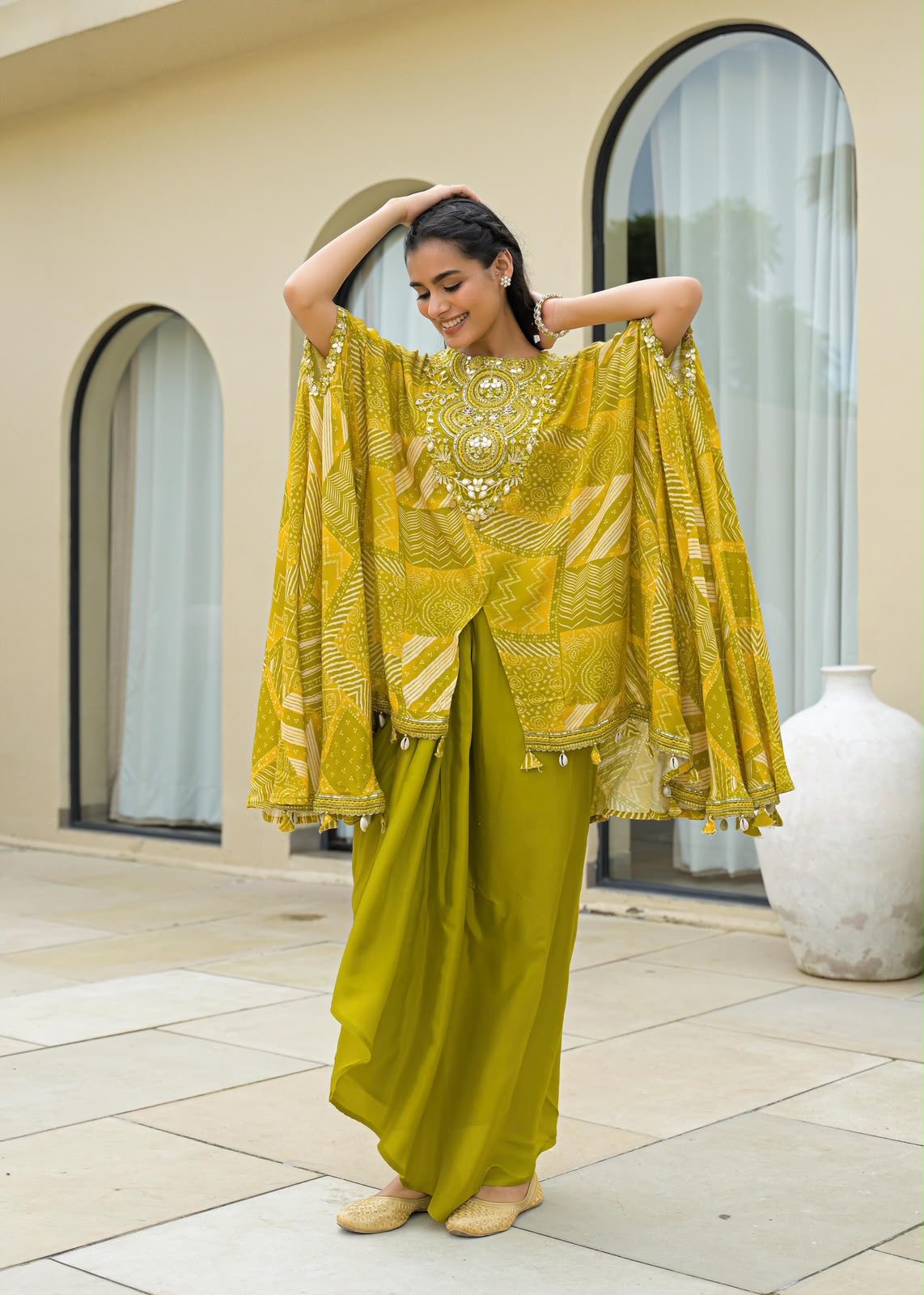 Haldi Noor Kaftan Set
