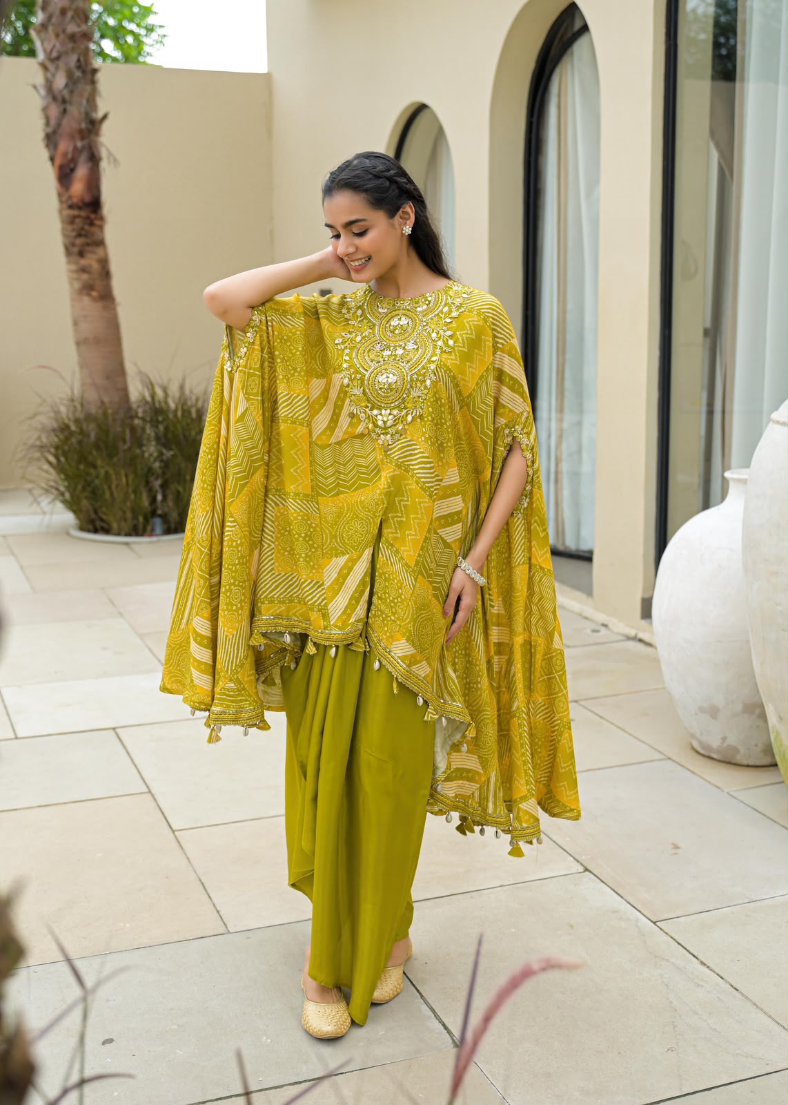 Haldi Noor Kaftan Set