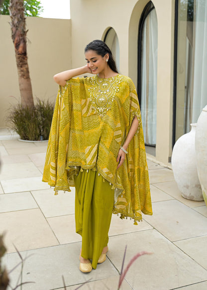 Haldi Noor Kaftan Set