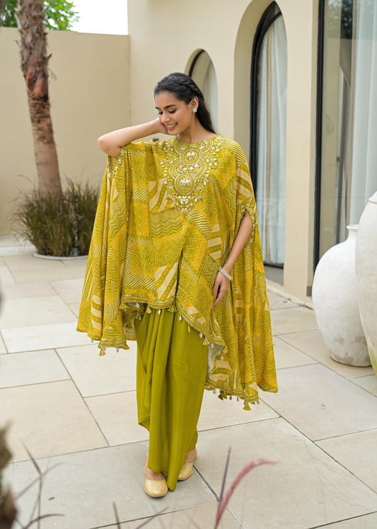 Haldi Noor Kaftan Set