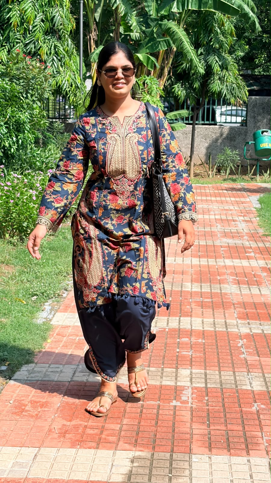 Midnight Bloom Kurta Set