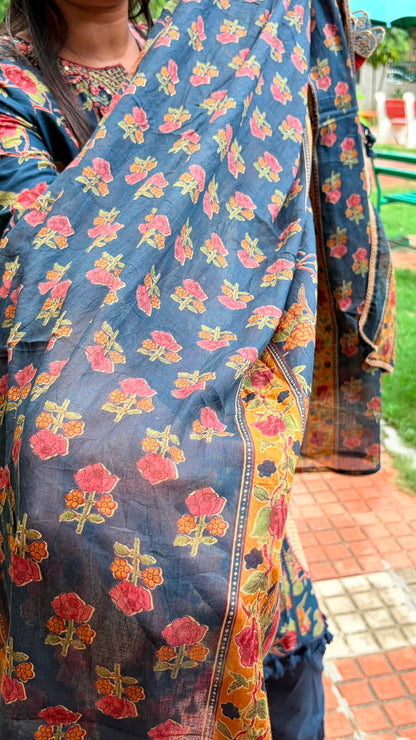 Midnight Bloom Kurta Set