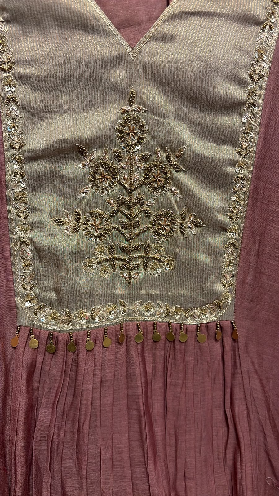 The Muted Bronze Anarkali Suit Set