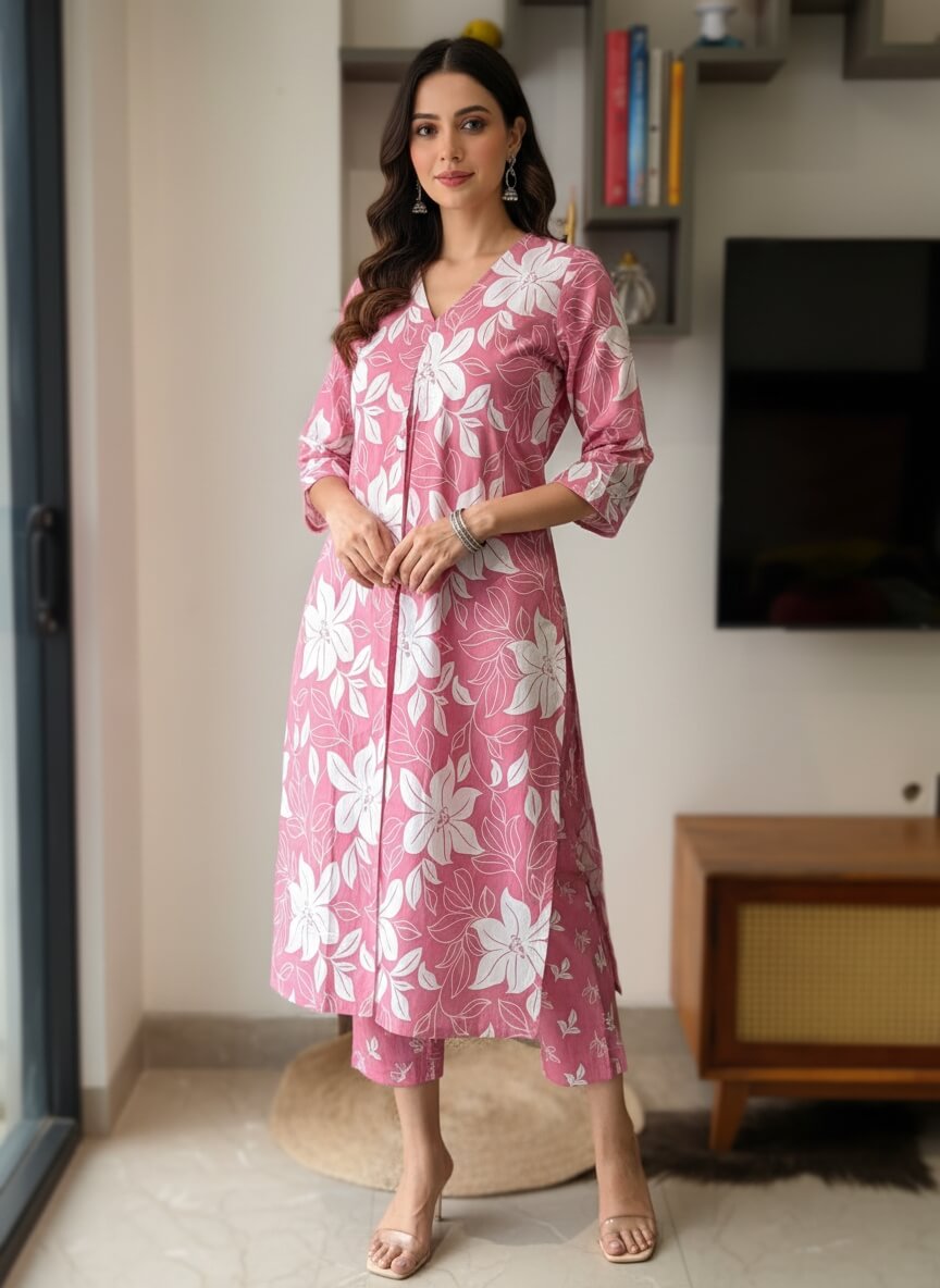 Blush Petal Kurta Set
